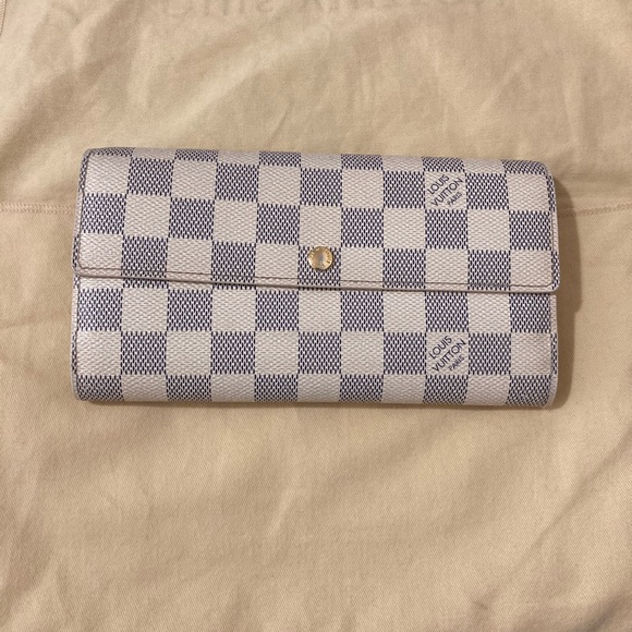 Louis Vuitton Sarah Wallet Damier Azur - Picture 1 of 16